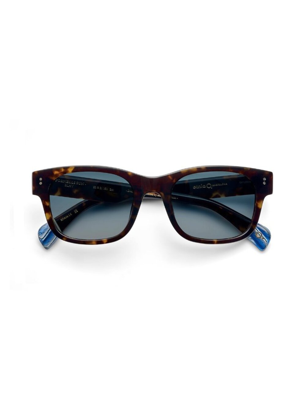 New Etnia Barcelona Unisex Sunglasses Blue Acetate Frame FORNELLS SUN BLHV 53